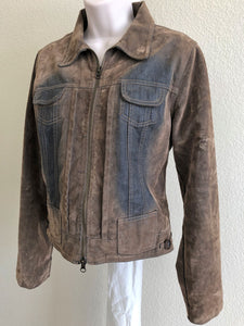 Polo Garage SMALL Tan Distressed Jacket