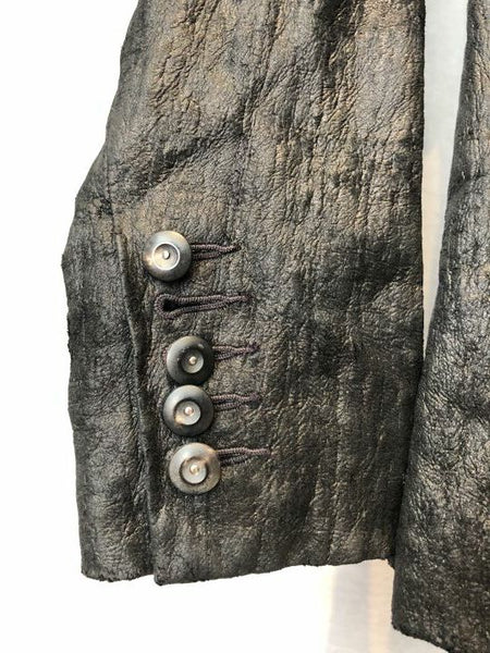 J Brand Size 2 Charcoal Metallic Blazer - CLEARANCE