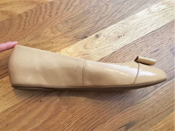 Kate Spade Size 9.5 Thyme Nude Patent Leather Flats - CLEARANCE