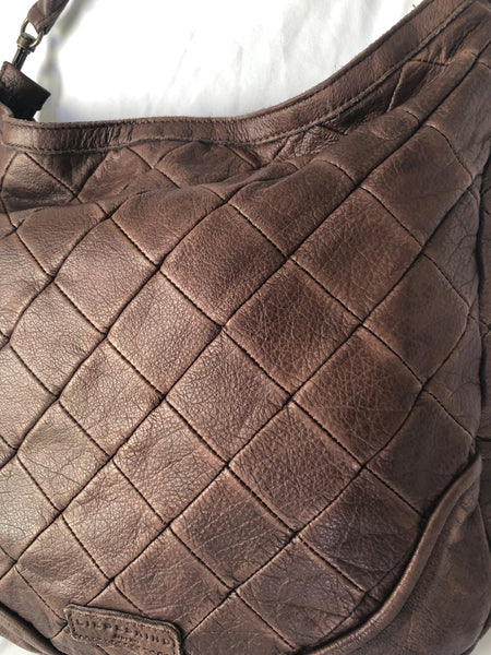 Liebeskind Brown Leather Quilted Hobo