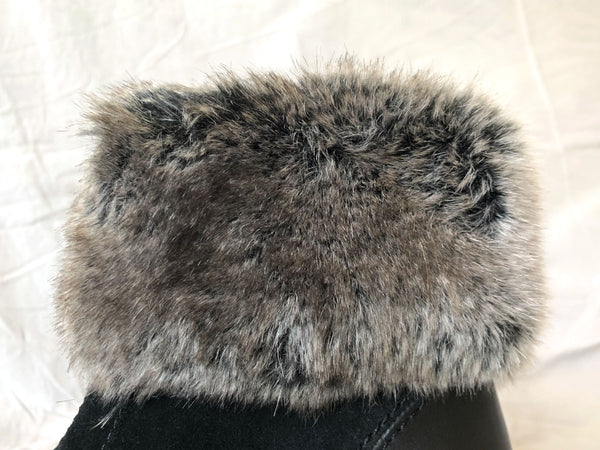 Aquatalia Size 5.5 - 6 NEW Fur Topped Wedge Boots