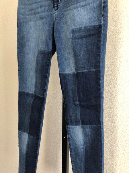 William Rast Size 0 Perfect Skinny Patchwork Jeans