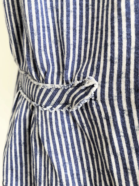Alexandre Herchcovitch Size Large Blue Stripe Top - CLEARANCE