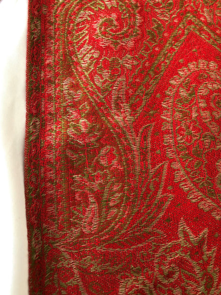 Pashmina Scarf in Red and Gold - CLEARANCE