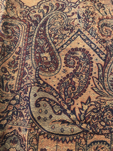 Pashmina Scarf in Indigo and Copper - CLEARANCE