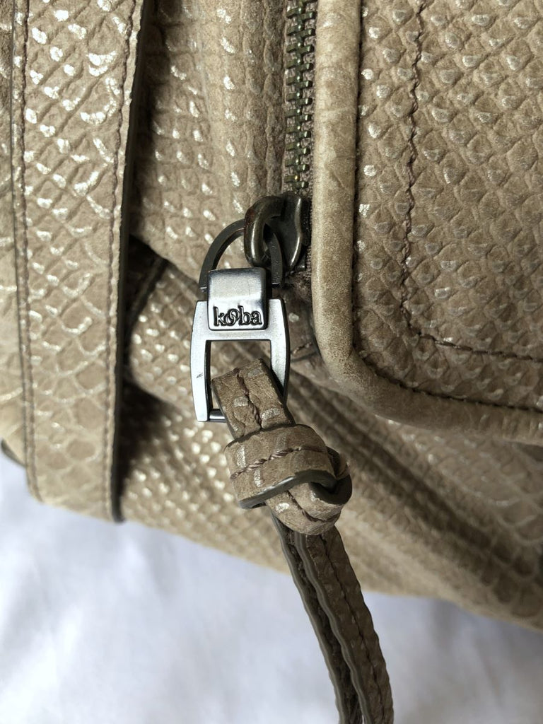 Kooba Jonnie Leather Snakeskin Bag