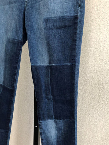 William Rast Size 0 Perfect Skinny Patchwork Jeans