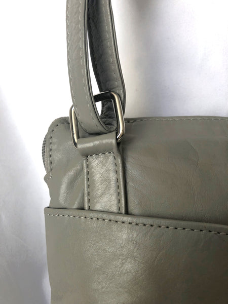 Latico Gray Leather Cross Body