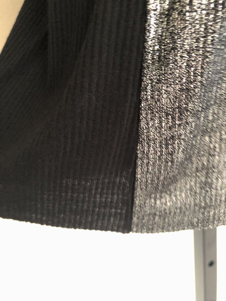Enza Costa MEDIUM Black and Silver Top