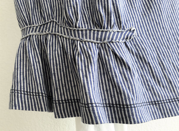 Alexandre Herchcovitch Size Large Blue Stripe Top