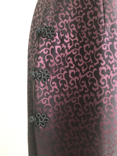 bebe Size SX Petite Burgundy Asian Maxi Dress - CLEARANCE