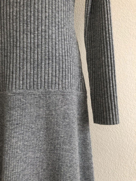 Sundance SMALL Gray Merino Wool Knit Dress