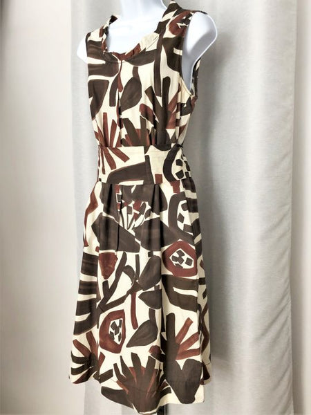 MaxMara Weekend LARGE Brown African Dress