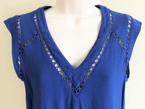 Rebecca Taylor Size 8 Blue Top - CLEARANCE