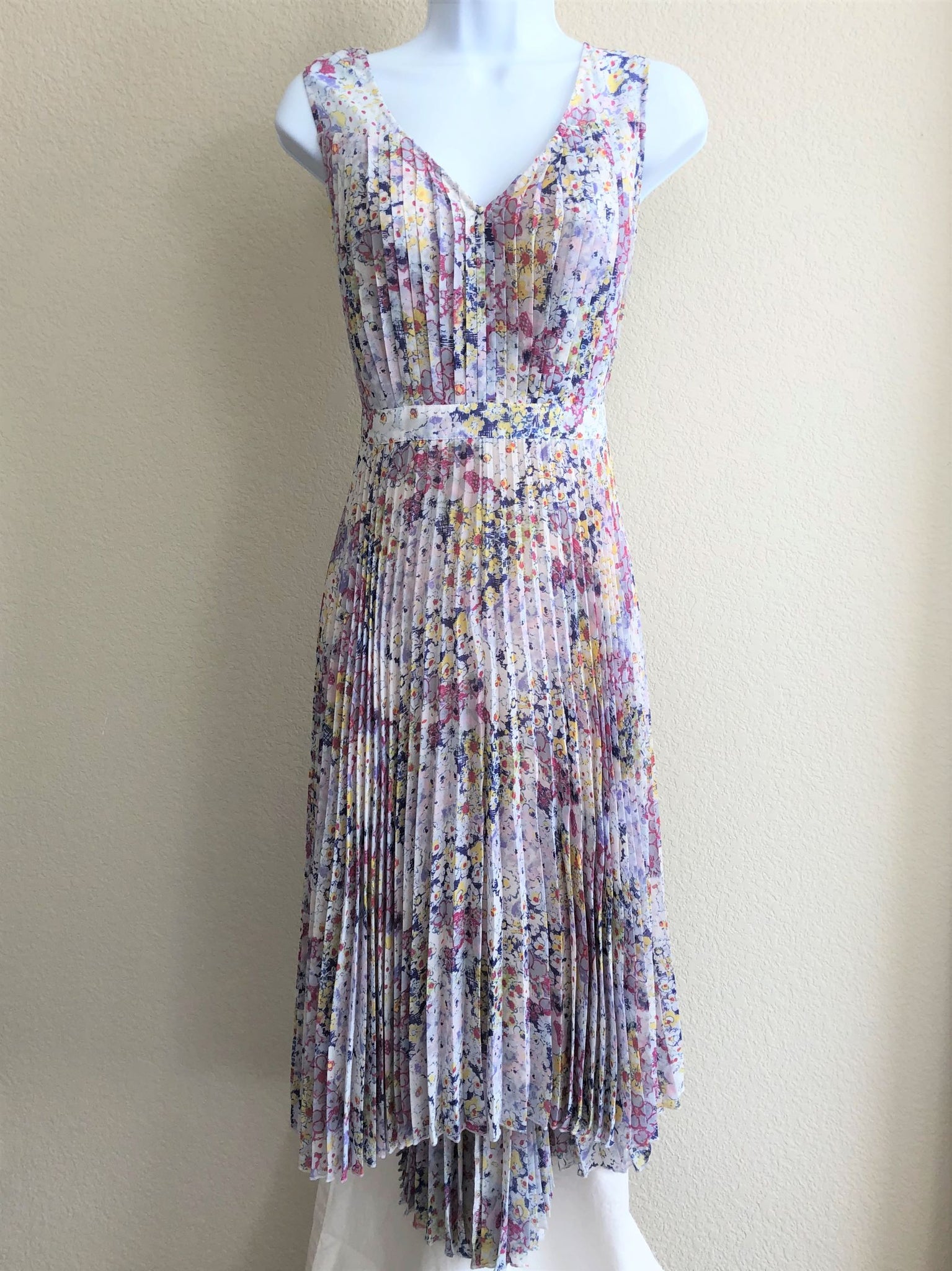 Anthropologie Plenty Tracy Reese Size 10 Evanthe Floral Pleated Dress FABULUX Anthropologie Plenty Tracy Reese Size 10 Evanthe Floral Pleated Dress FABULUX