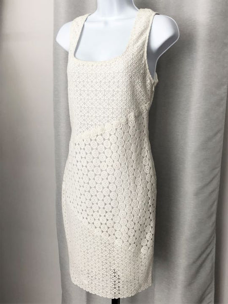 Yoana Baraschi Size 6 White Lace Dress - CLEARANCE