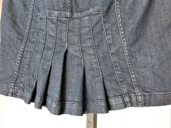 Level 99 Anthropologie Size 8 Blue Denim Skirt - CLEARANCE