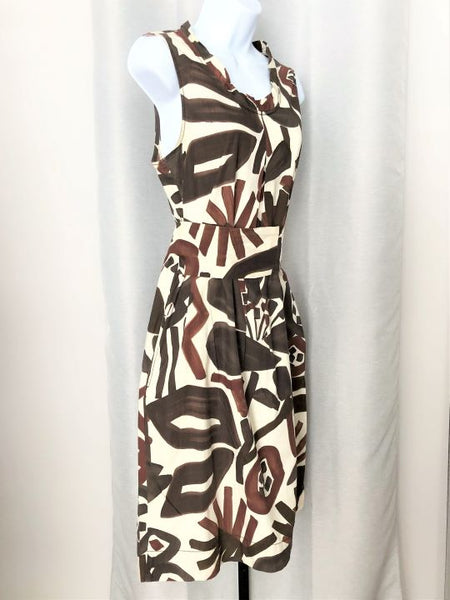 MaxMara Weekend LARGE Brown African Dress