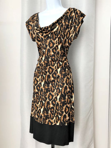 Diane von Furstenberg Size 8 Zeke Silk Leopard Dress - CLEARANCE