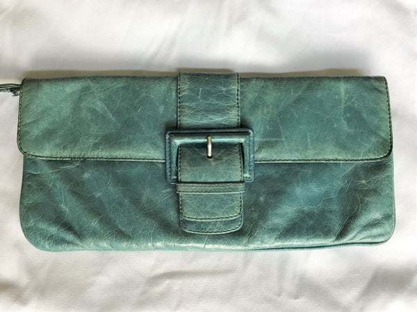 Hobo International Blue Audrey Clutch