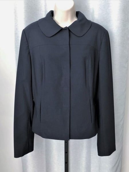 Magaschoni Collection Navy Wool Blazer