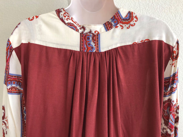 Tiny Anthropologie Size XS Nahara Rust Paisley Top - CLEARANCE