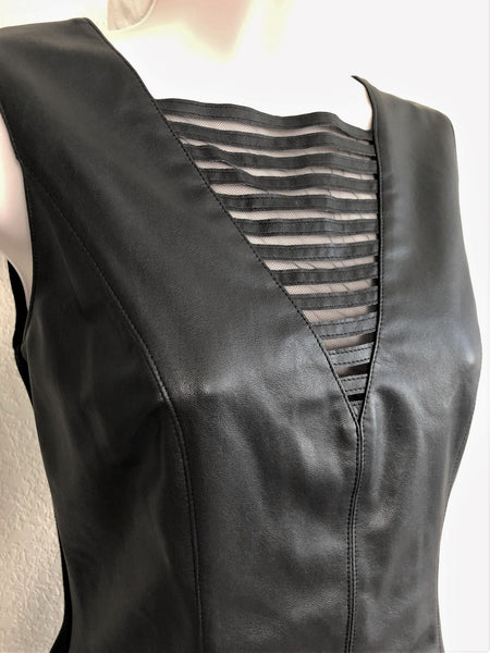 Bailey44 Size XS Black Leather Top