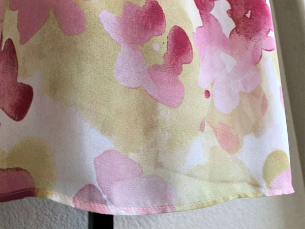 Odille Anthropologie MEDIUM Floral Silk Top - CLEARANCE