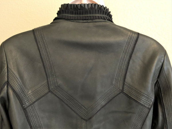 Danier Size XS Dark Gray Leather Jacket