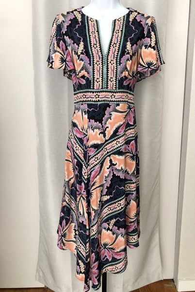 Nanette Lepore Size 6 Silk Floral Dress