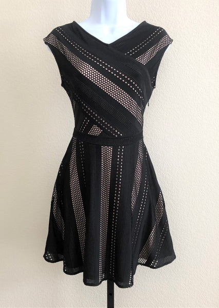 BCBGMaxazria Jasmyne SMALL Black Lace Dress