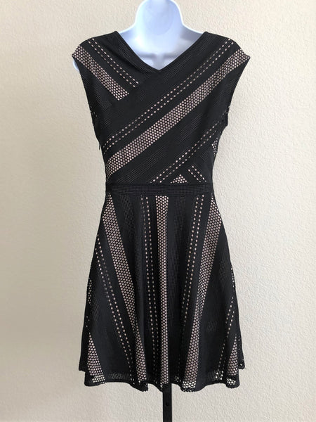 BCBGMaxazria Jasmyne SMALL Black Lace Dress