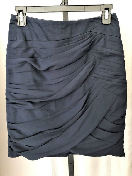 Anthropologie Size 2 Navy Layers Mini Skirt