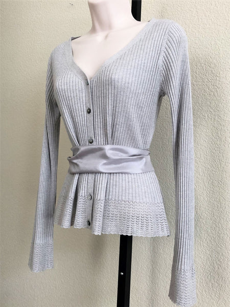 Sundance XS Light Gray Silk Wool Cashmere Sweater - NWOT