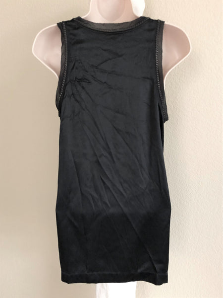 Theory SMALL Carmelita - NEW - Silk Chain Trim Tank