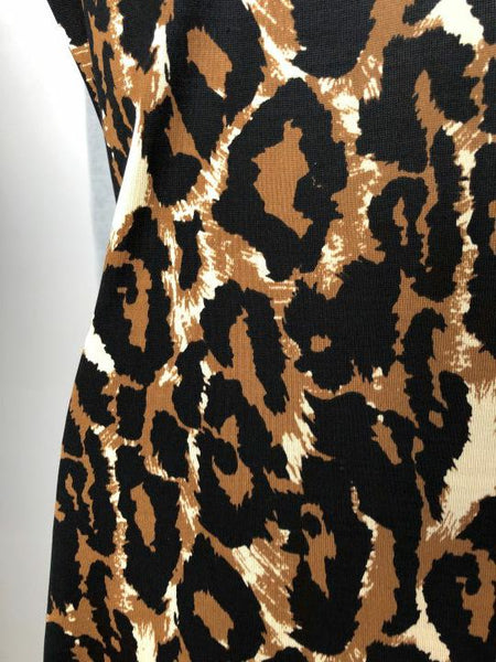 Diane von Furstenberg Size 8 Zeke Silk Leopard Dress
