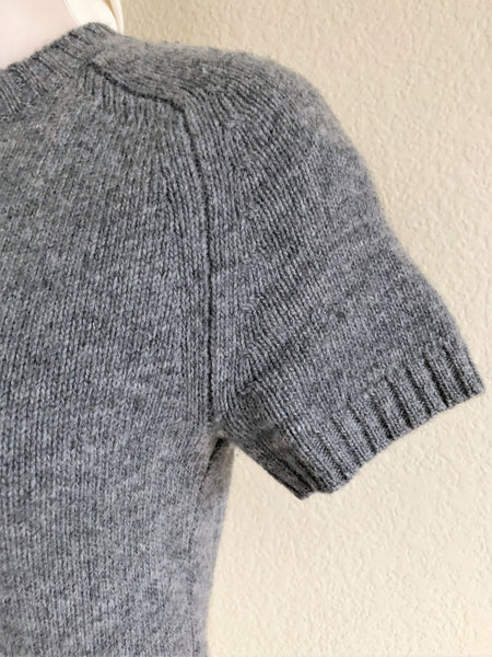 BCBGMaxazria Size XS Gray Back Zip Sweater