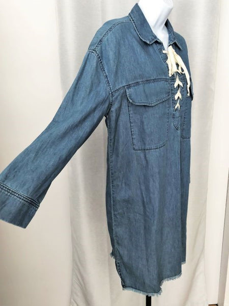 Joe's Jeans Size Medium Blue Chambray Dress