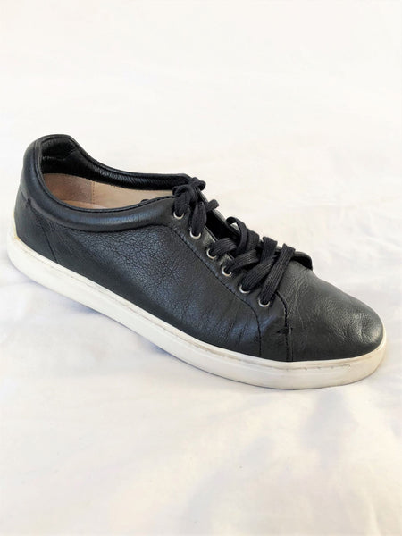 Rag & Bone Size 6 Kent Black Leather Sneakers