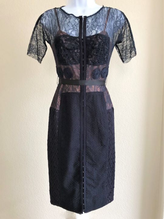 Byron Lars Anthropologie Size 0 Beguile Carissima Dress Navy / 0 Byron Lars Anthropologie Size 0 Beguile Carissima Dress Navy / 0