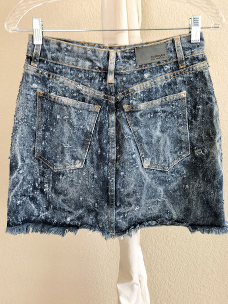 Carmar Size 2 Darwin Distressed Denim Skirt - NEW - CLEARANCE