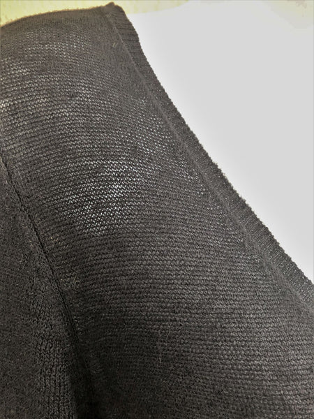 Eileen Fisher SMALL Black Ruffle Dress