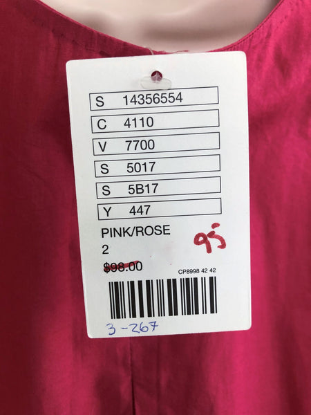 Yoana Baraschi Anthropologie NEW Size 2 Magenta Top