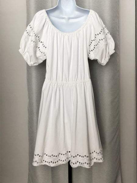 Kate Spade LARGE White Cotton Eyelet Dress