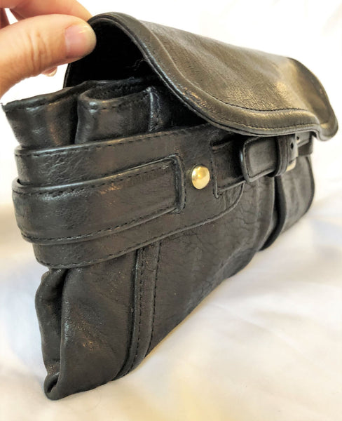 Kooba Black Leather Clutch Bag