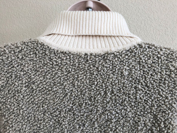 MOTH Anthropologie MEDIUM Gray Nubby Sweater