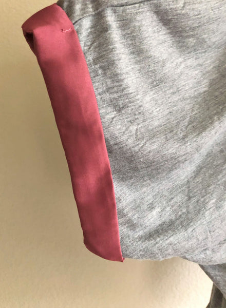 Tiny Anthropologie LARGE Gray and Mauve Top - CLEARANCE
