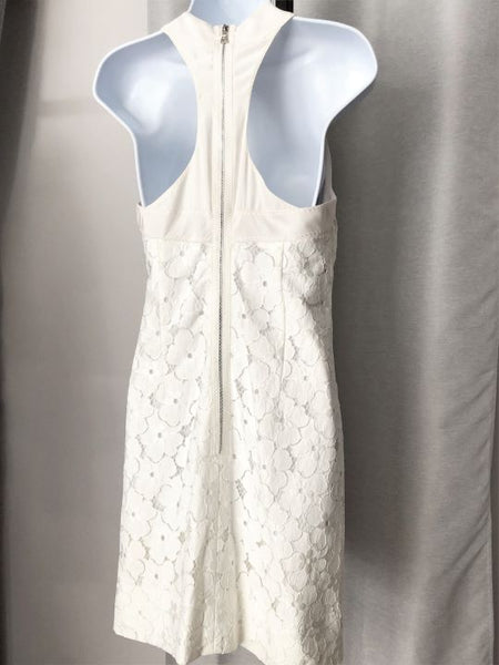 Phoebe Size 6 White Lace Halter Dress - CLEARANCE