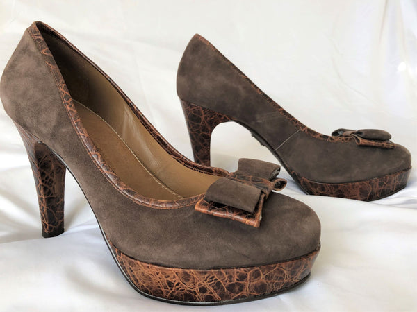 Schuler & Sons Size 8.5 Brown Suede Pumps