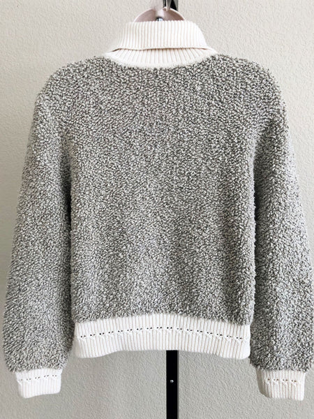 MOTH Anthropologie MEDIUM Gray Nubby Sweater